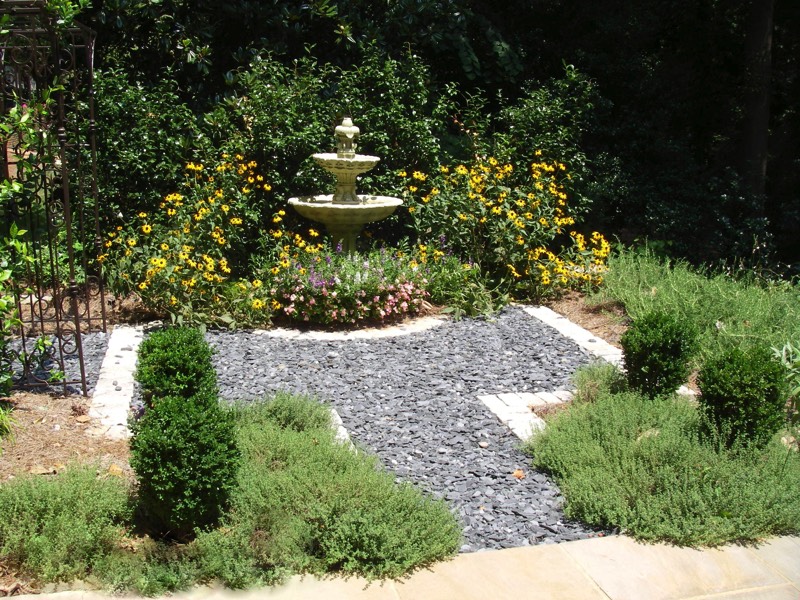herb garden fountain